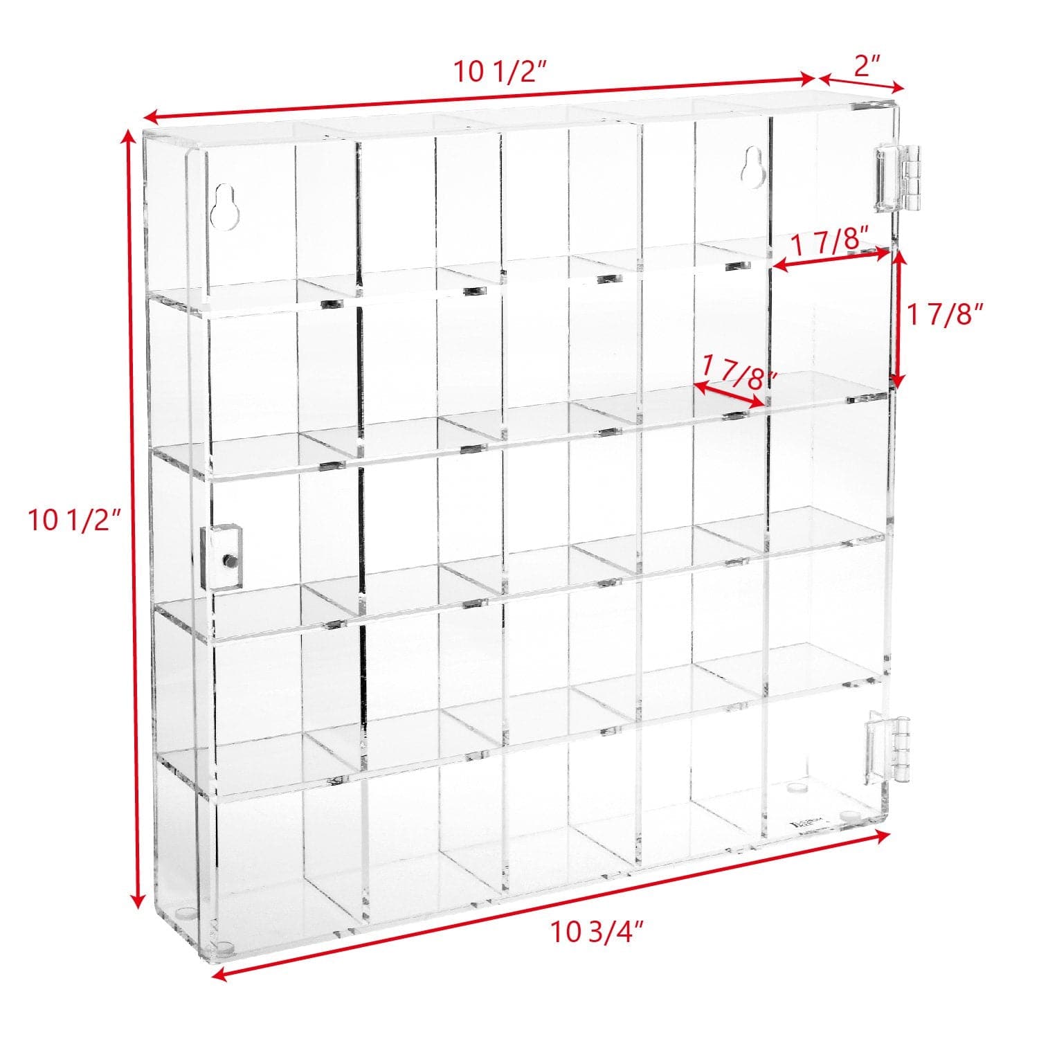 #COT1755 Mountable 25 Compartments Display Case Cabinet Stand