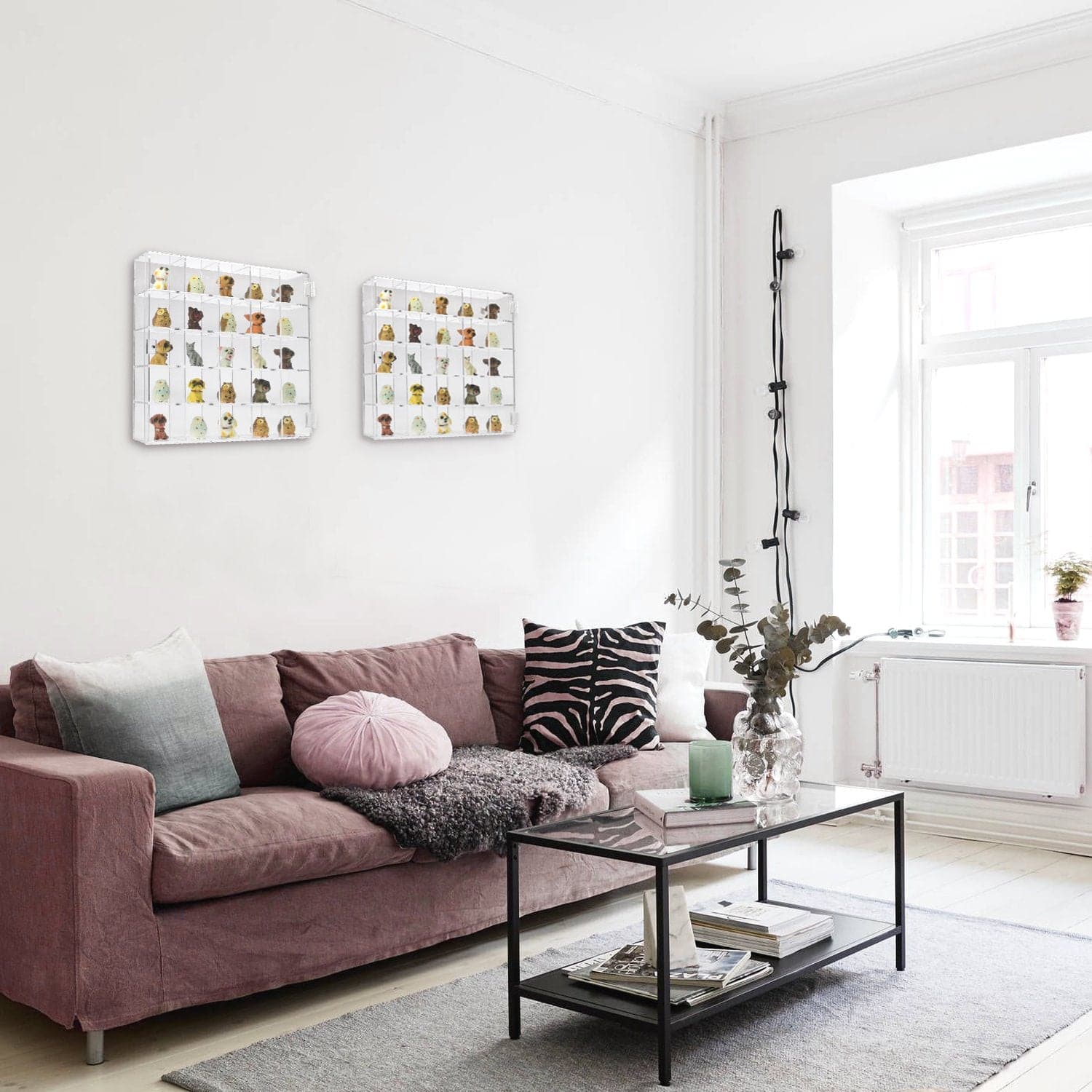 #COT1755 Mountable 25 Compartments Display Case Cabinet Stand