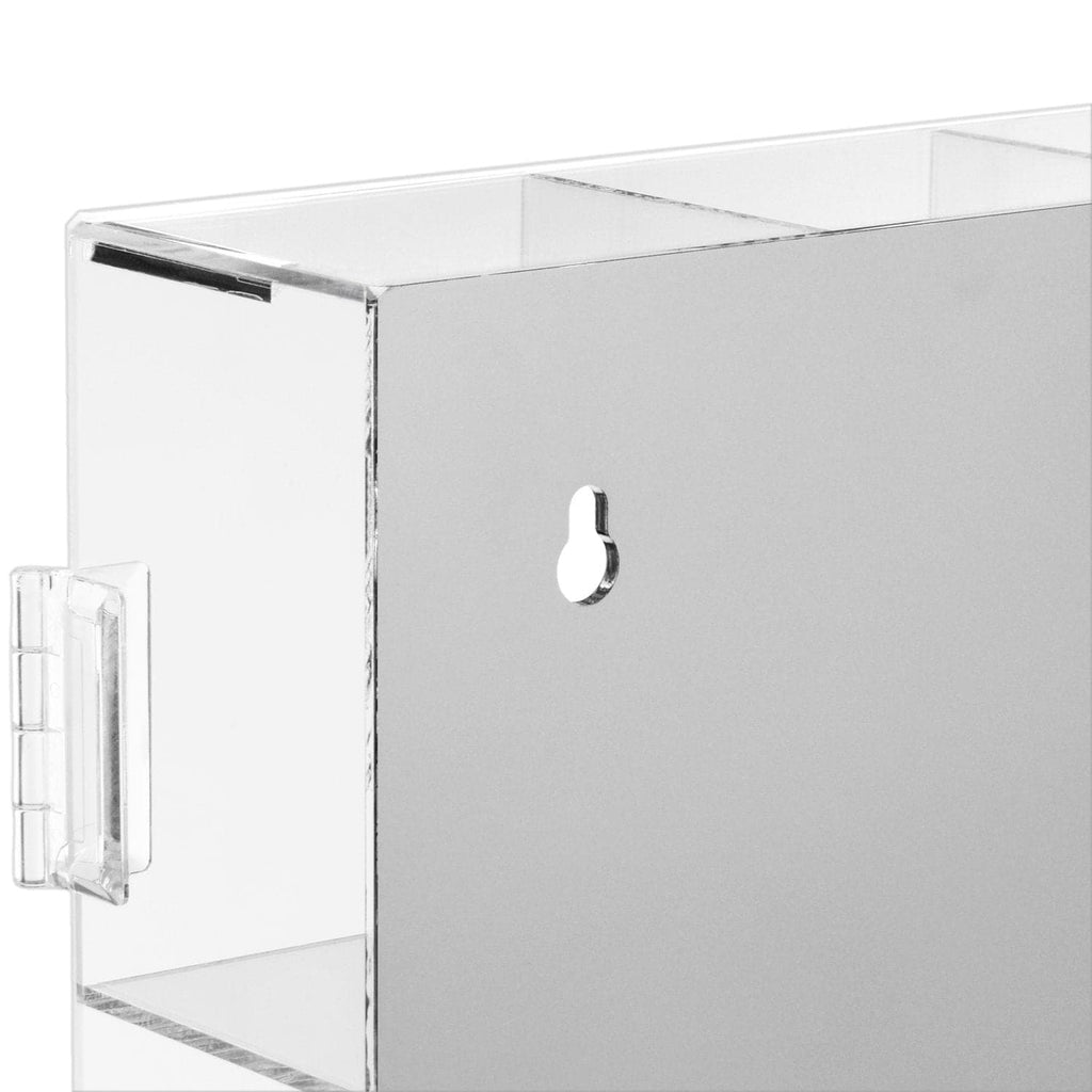 #COTM4025  25 Compartments Acrylic Display Rack with Mirrored Back