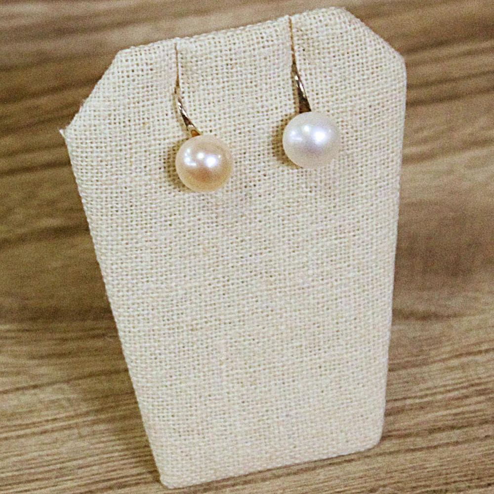 #ED-2143N-LE Burlap Linen Earring Display Stand