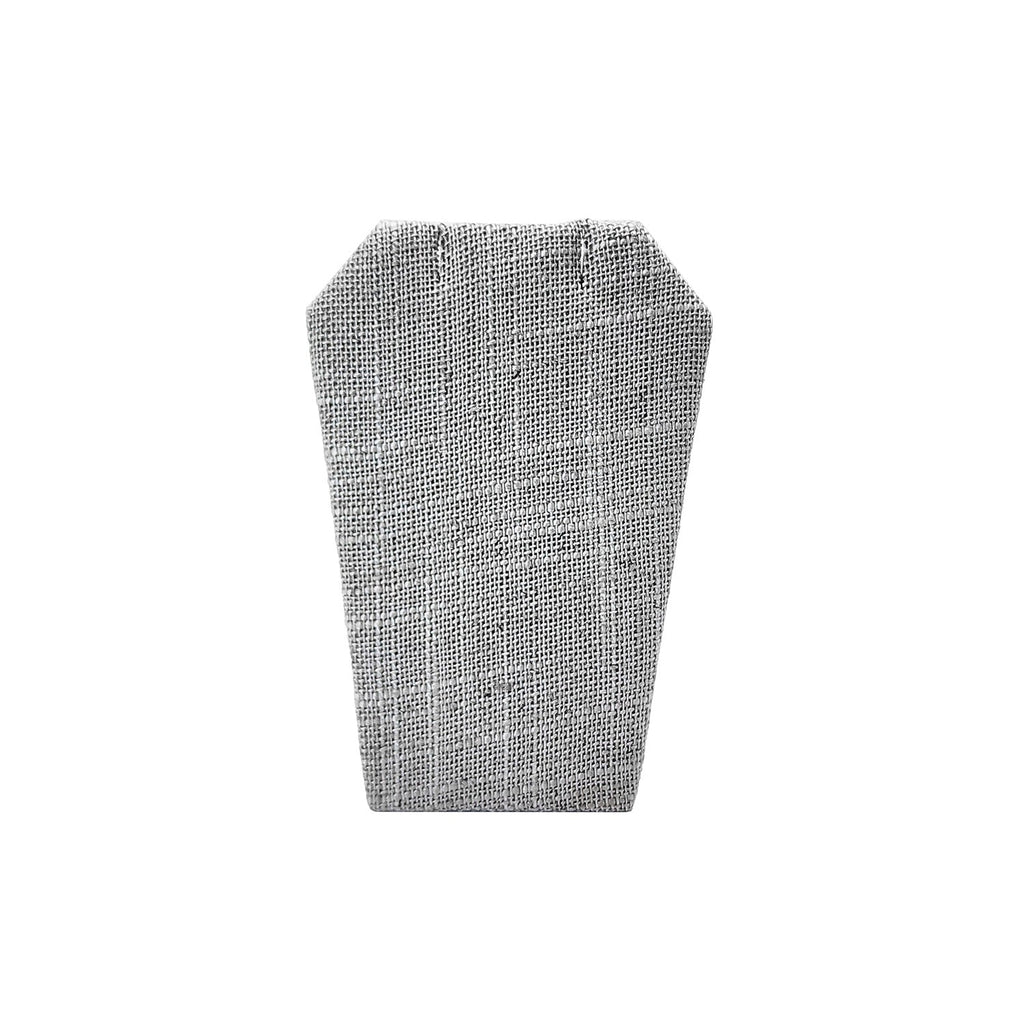 #ED-2143N-N21 Gray Burlap Linen Earring Display Stand