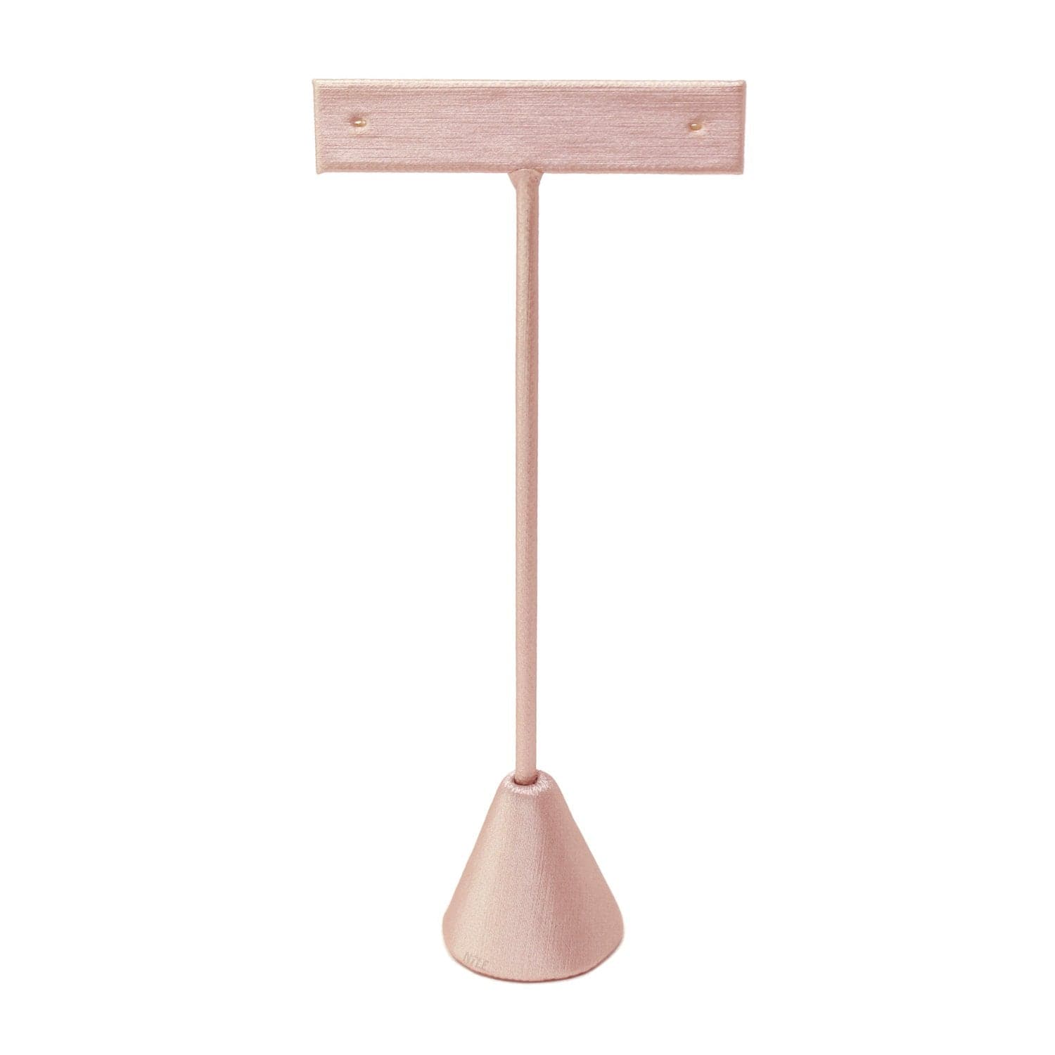 #ED-2402-S50 Medium Metal T-Shaped Champagne Pink Earring Display