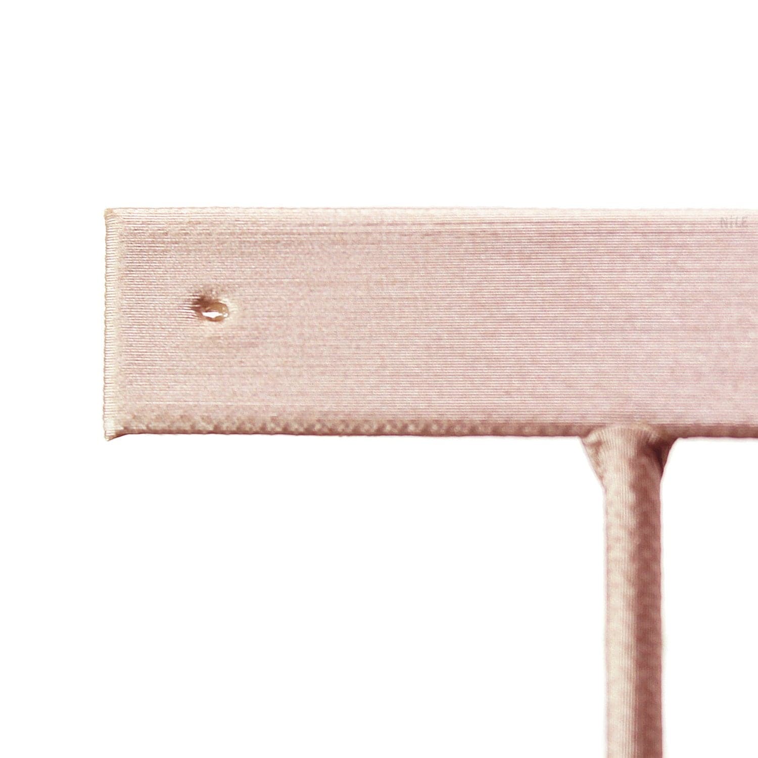 #ED-2402-S50 Medium Metal T-Shaped Champagne Pink Earring Display