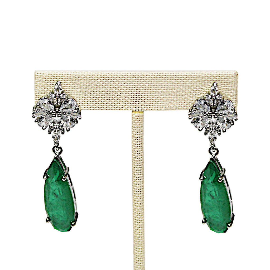 #ED-2403N-LE Small Metal T-Shape Earring Stand, Burlap Linen