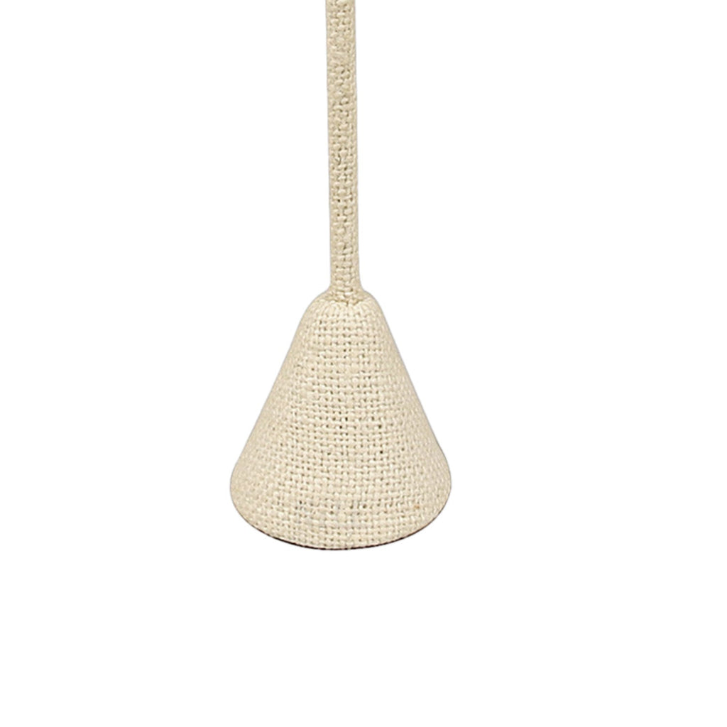 #ED-2403N-LE Small Metal T-Shape Earring Stand, Burlap Linen