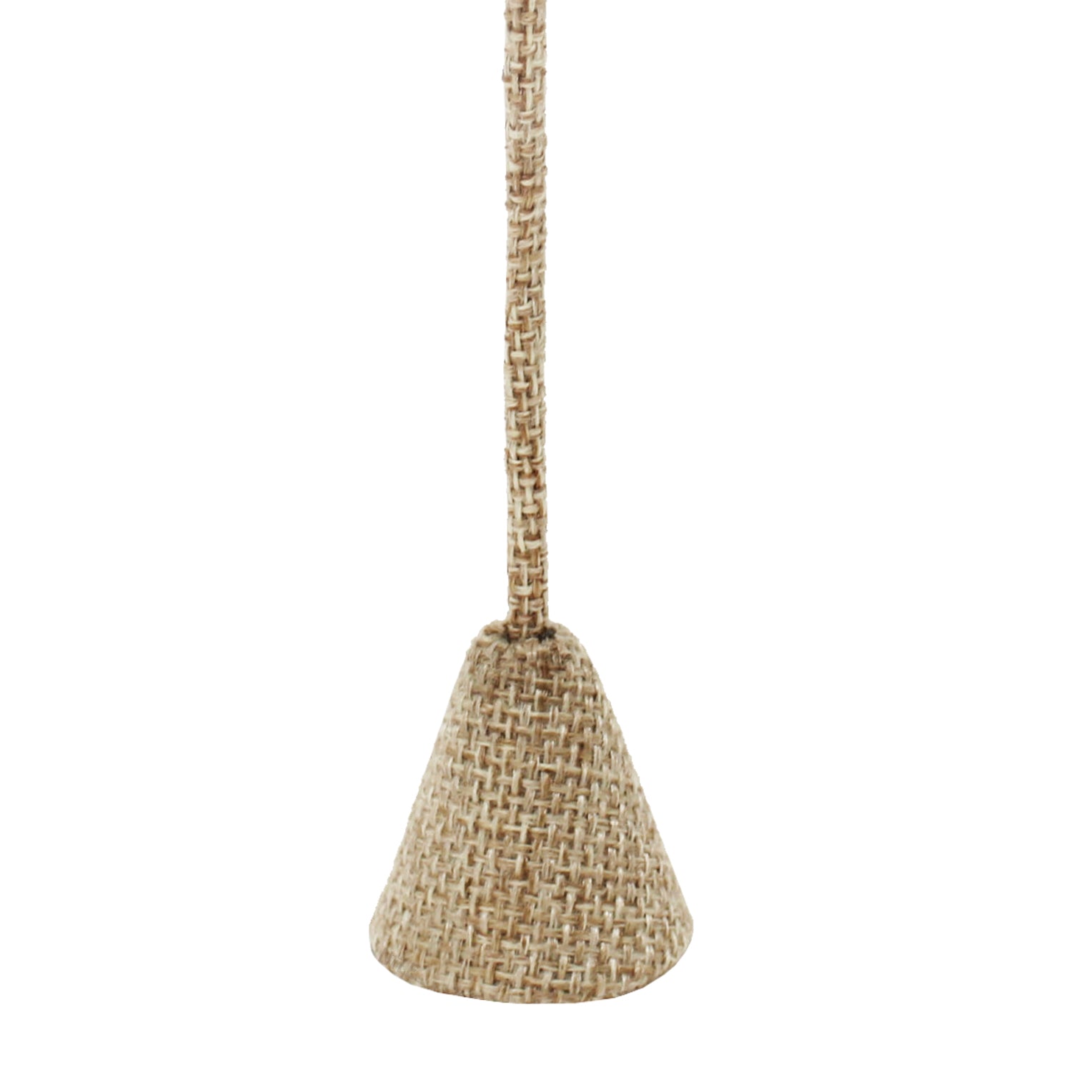 #ED-2403N-N3 Small Metal T-Shaped Earring Display Stand, Burlap Linen