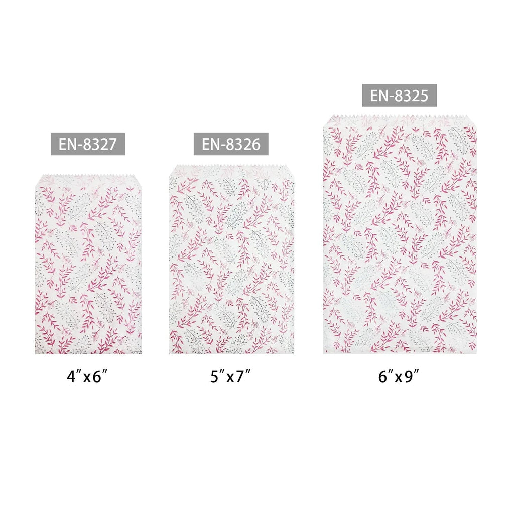 #EN-8325 Leaf Printed Paper Gift Bags