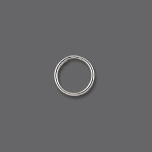 #FM-602S Silver Split Rings, 21 Gauge, 6mm