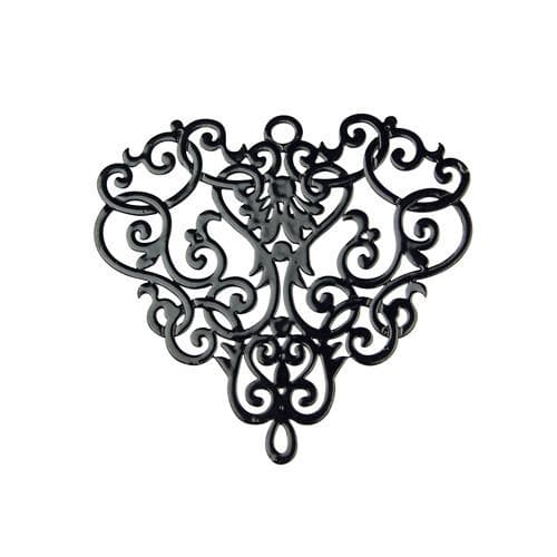 #FMB-3593C Brass Charm, 43mm x 40mm