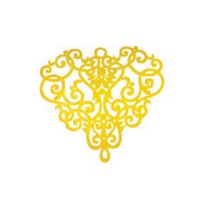 #FMB-3593C Brass Charm, 43mm x 40mm