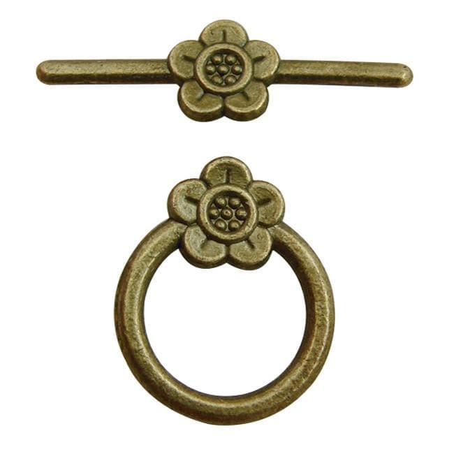 #FPC-523S Pewter Toggle Clasp, 26mm x 26mm