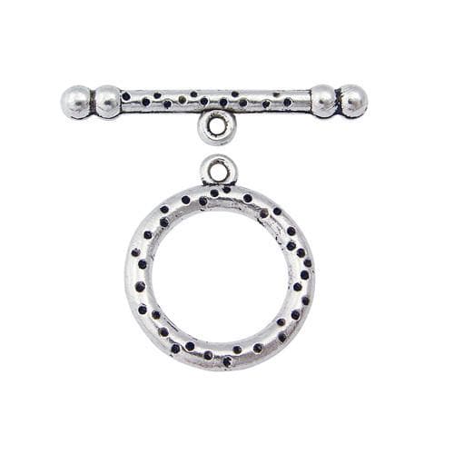 #FPC-525S Pewter Toggle Clasp, 35mm x 32mm