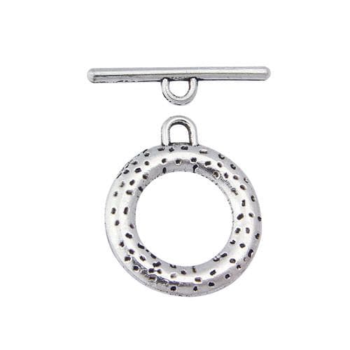 #FPC-526S Pewter Toggle Clasp, 20mm x 25mm