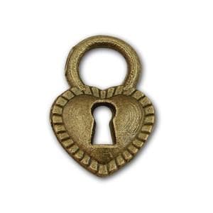 Pewter Heart Charm, 12mm x 17mm