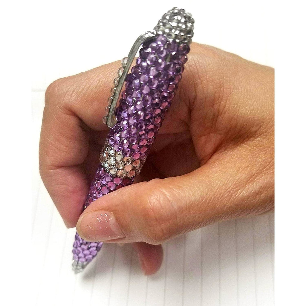 #GIF-7966B Rhinestone Encrusted Ball Point Pen