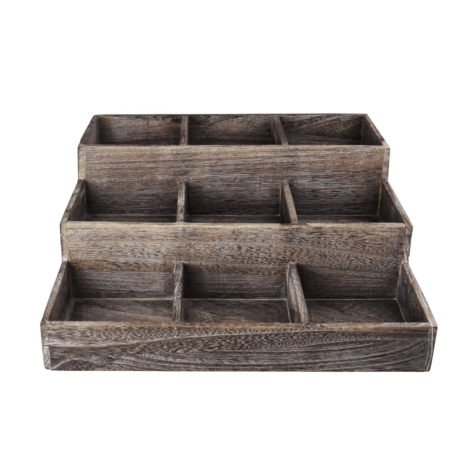 #HOM309 Vintage Wooden Jewelry Display Riser Tray Stand