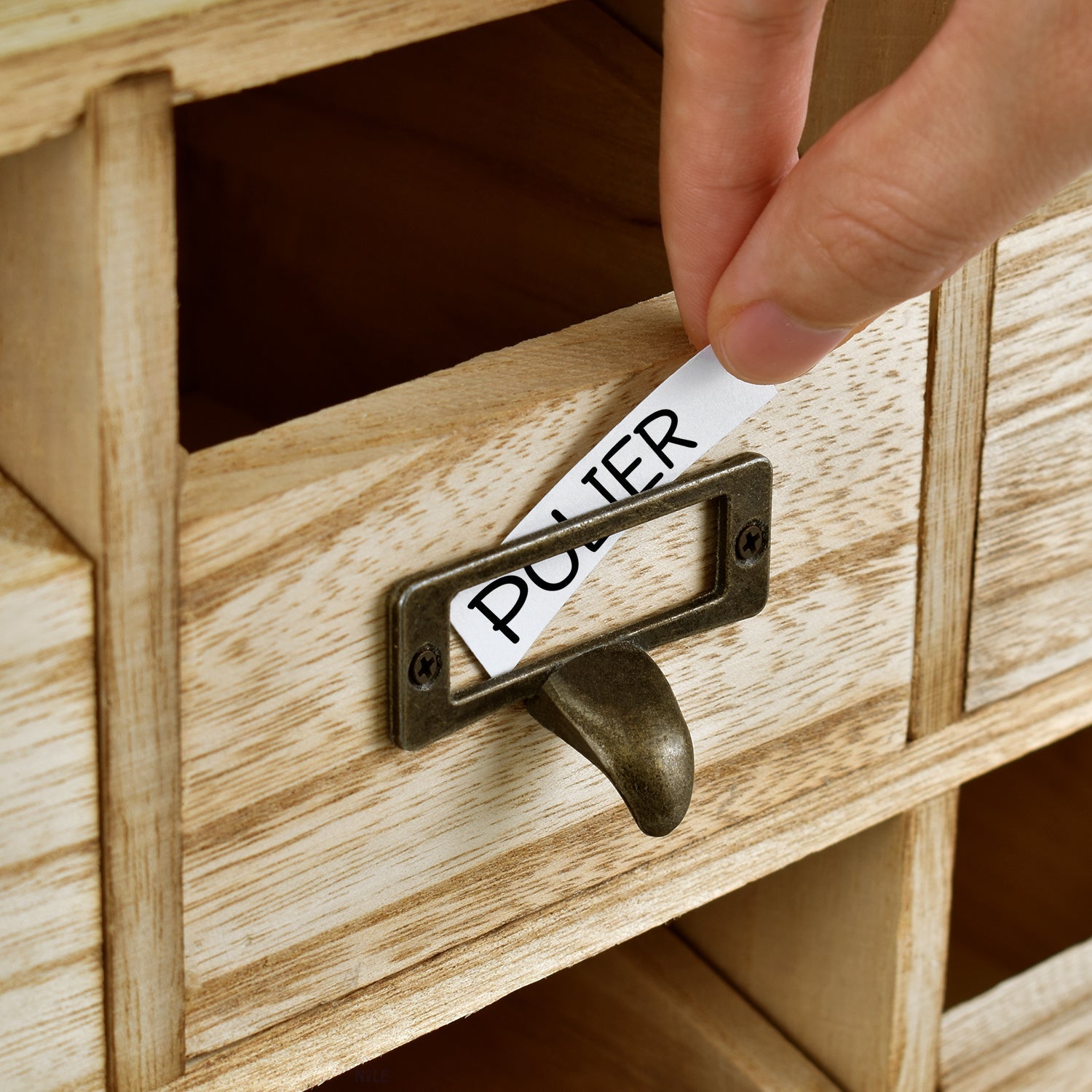 #HOM331 Wooden Desk Organizer w/ Drawers & Craft Supplies Storage Cabinet