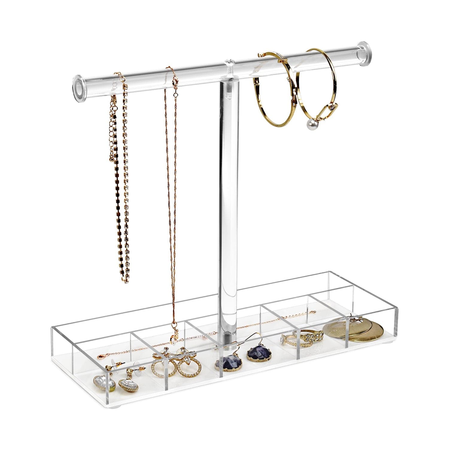 #JWY329-PU Acrylic Jewelry T-bar Display Bracelet Display