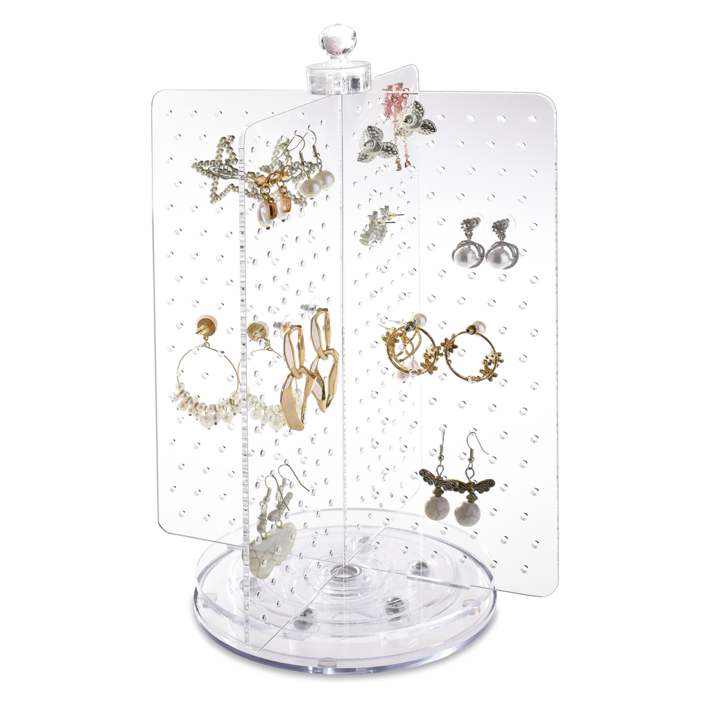 #JWY6025 Acrylic Rotating 216 Pairs Earring Jewelry Display