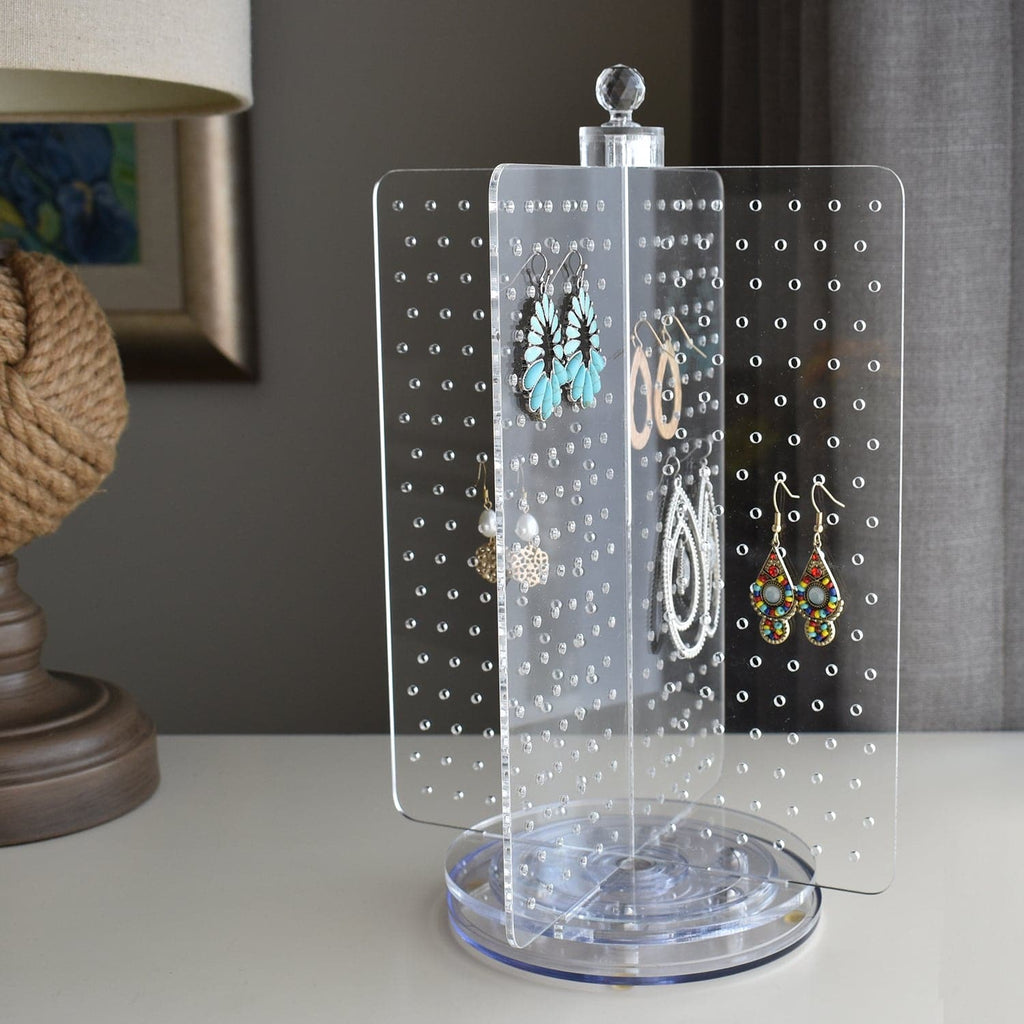 #JWY6025 Acrylic Rotating 216 Pairs Earring Jewelry Display