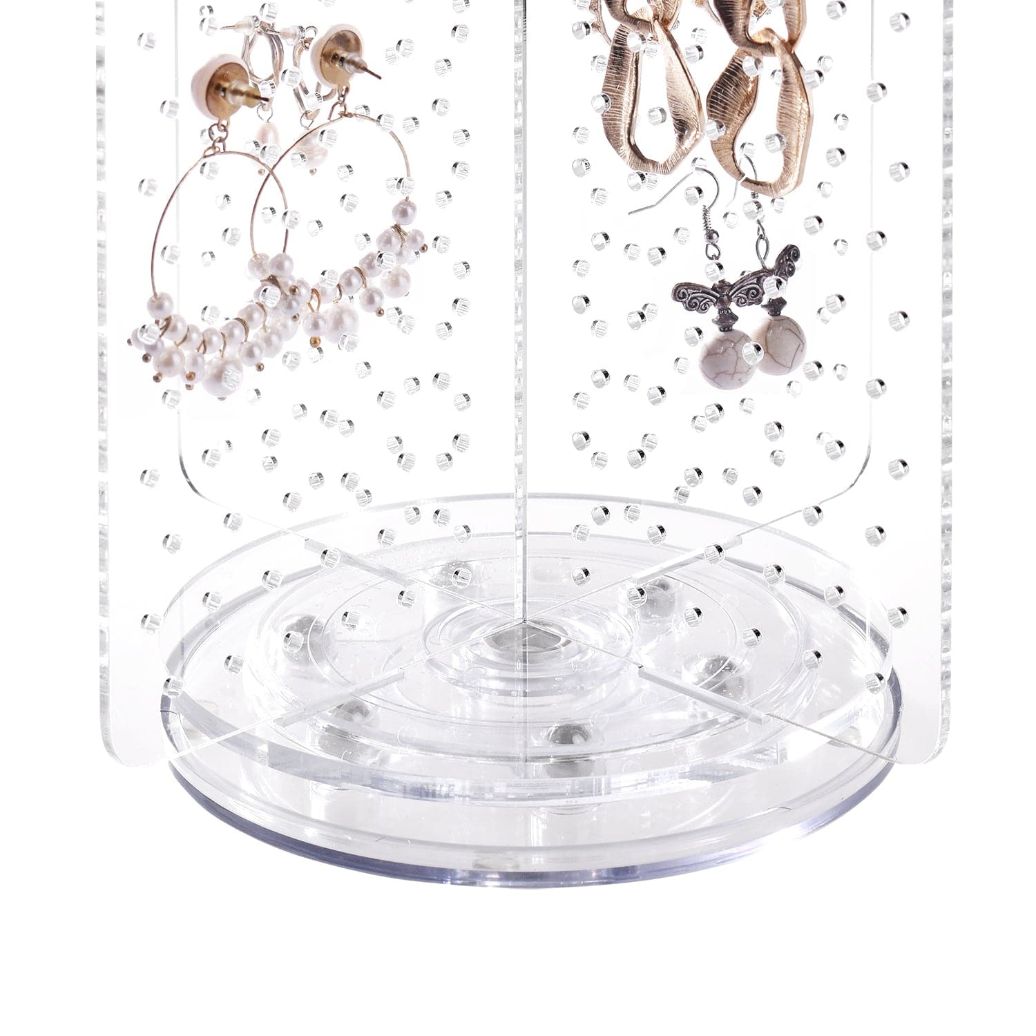 #JWY6025 Acrylic Rotating 216 Pairs Earring Jewelry Display