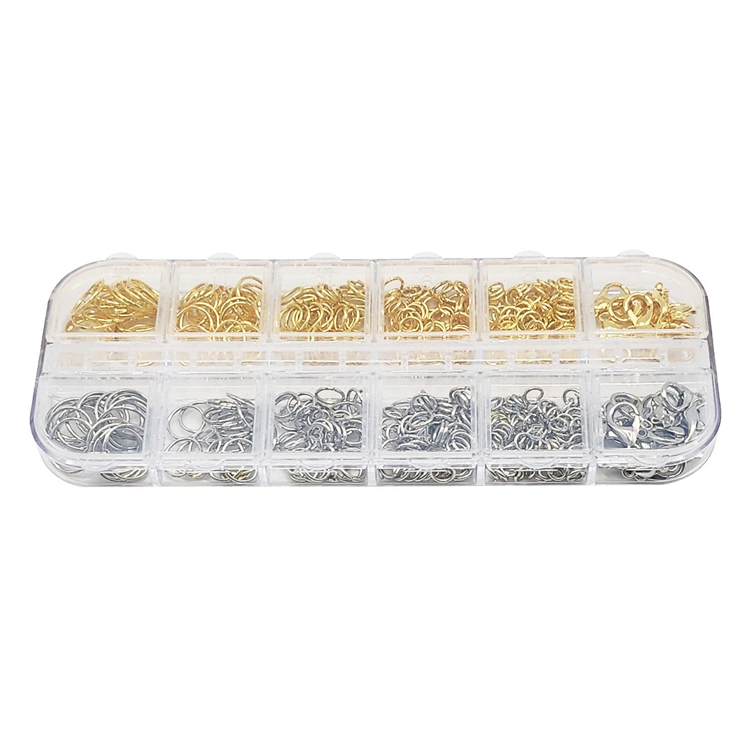 #LD22984 1200Pcs Jewelry findings kit with pliers,Lobster clasp and jump ring kit, gold and silver