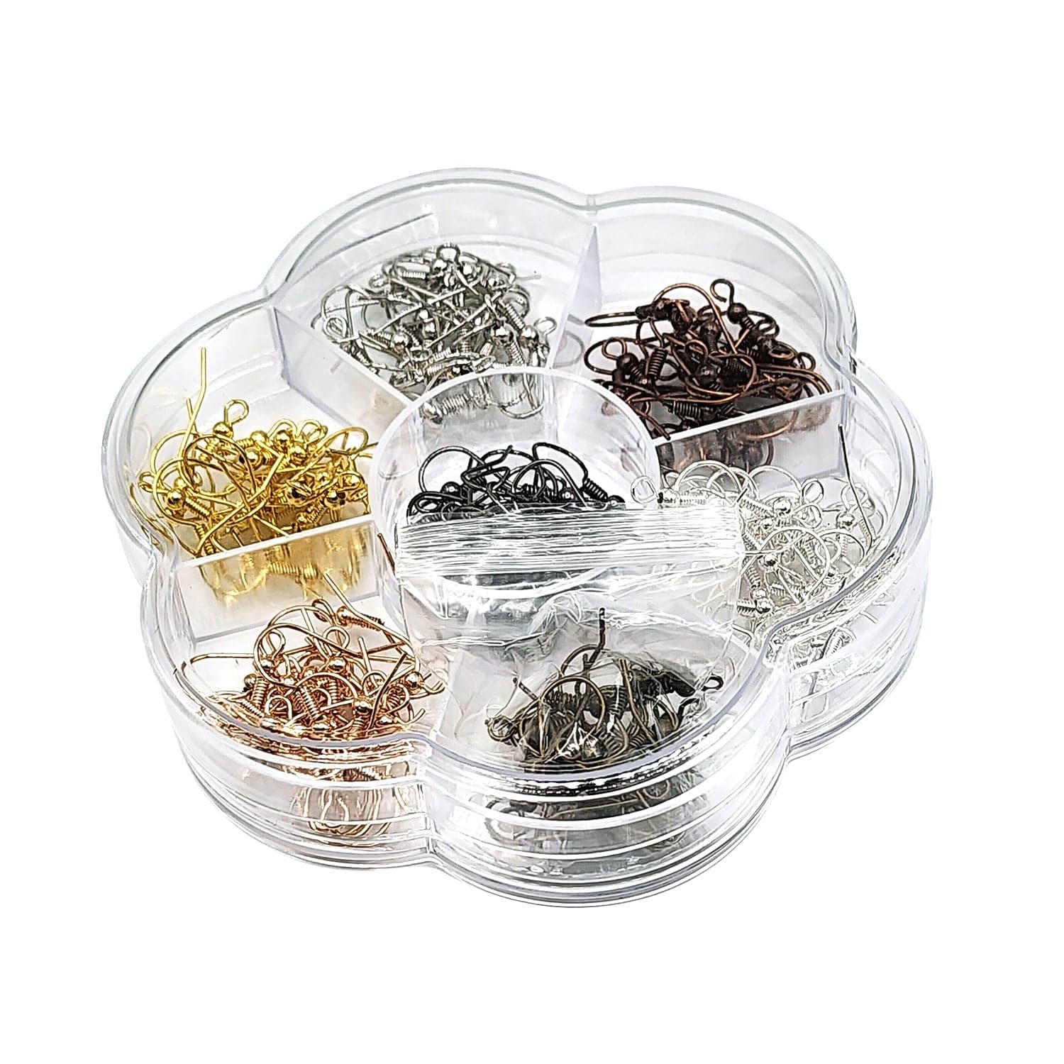 #LD37270 140pcs Jewelry Metal base Finding of 19mm x20mm  Earring Hooks 7 Colors for your DIY jewelry , 7 Colors are Sivler, Gold, Rose Gold, Nickel, Anitque Red, Anitque Black, Anitque Bronze 20pcs for each color.