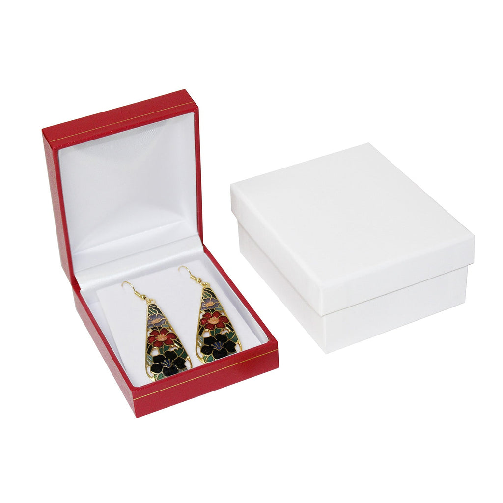 #LE7 Classic Leatherette Pendant/Earring Box
