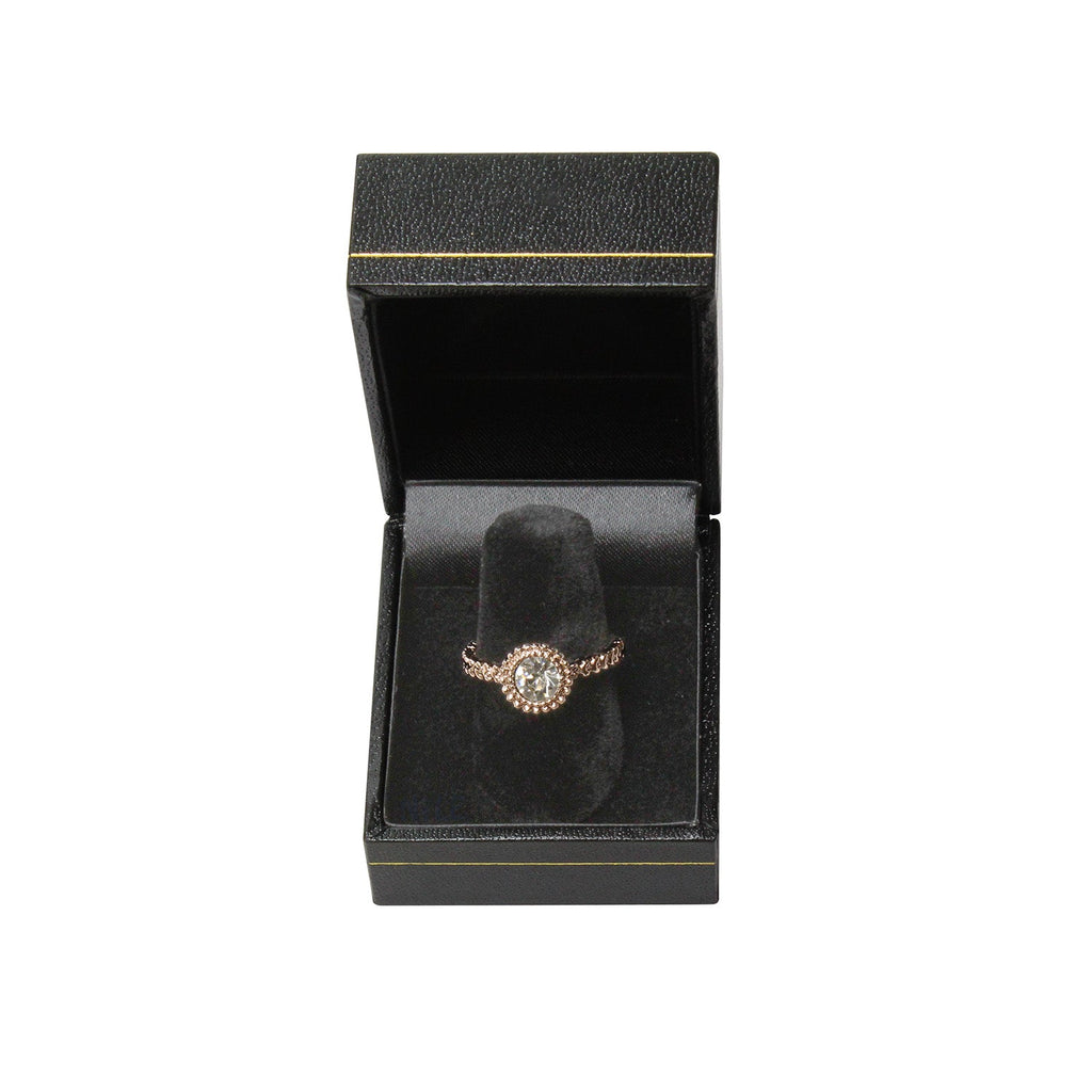 #LF3 Classic Leatherette Ring Box