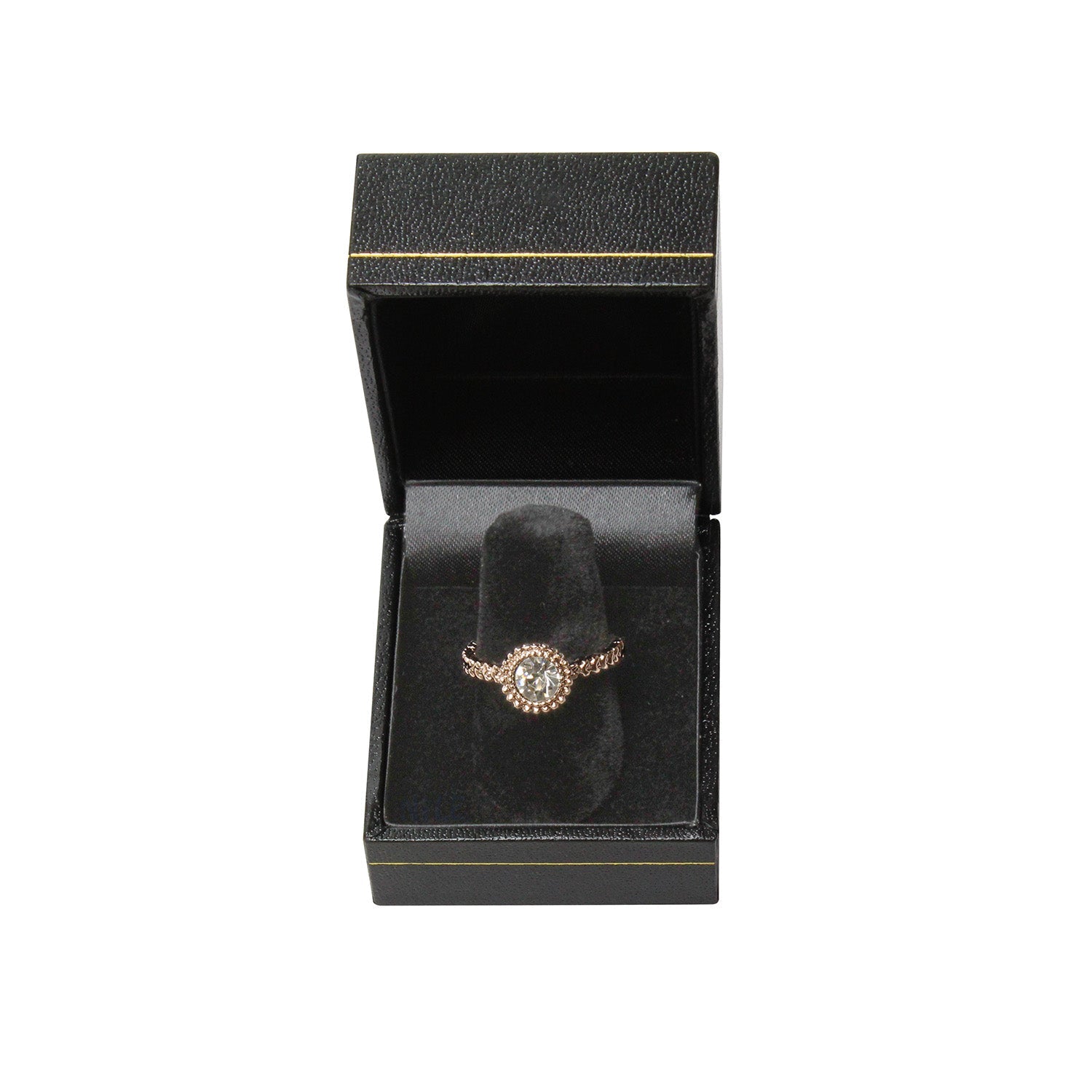 #LF3 Classic Leatherette Ring Box