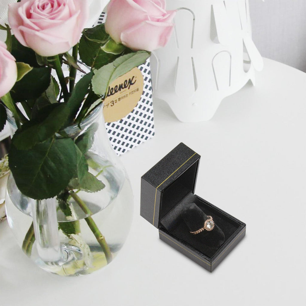 #LF3 Classic Leatherette Ring Box