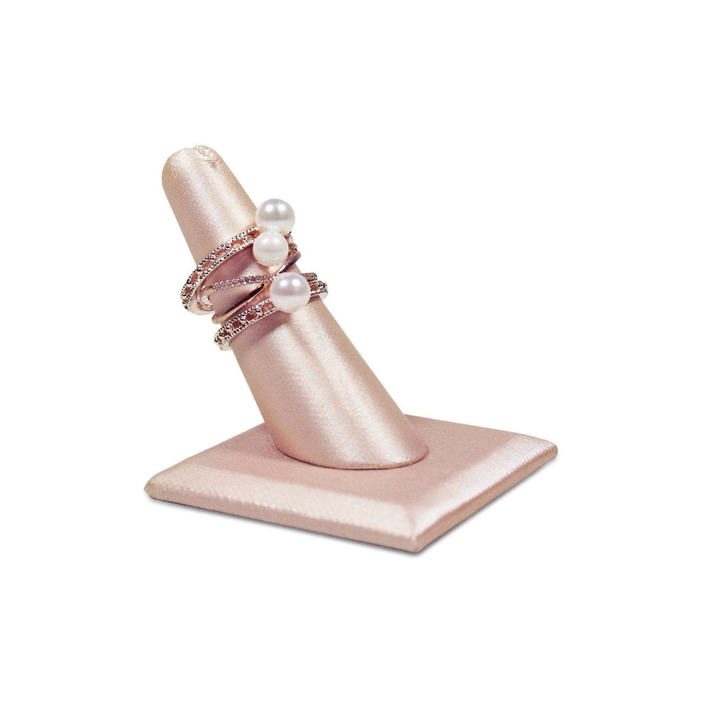 #RD-2444-S50 Champagne Pink Leatherette Ring Display