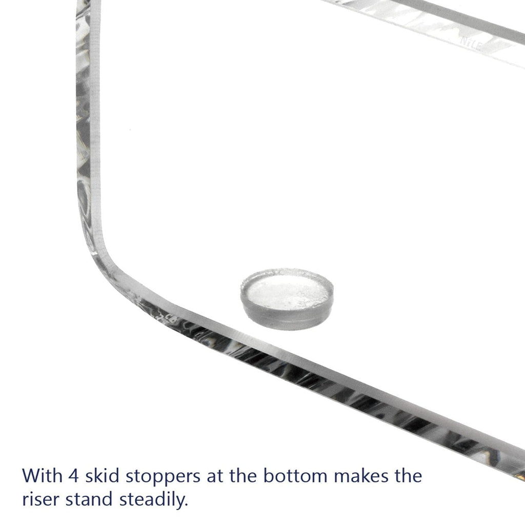 #SAT20110 Acrylic Monitor 3-Tier Storage Riser Stand for Desk & Countertop with 3 Compartments