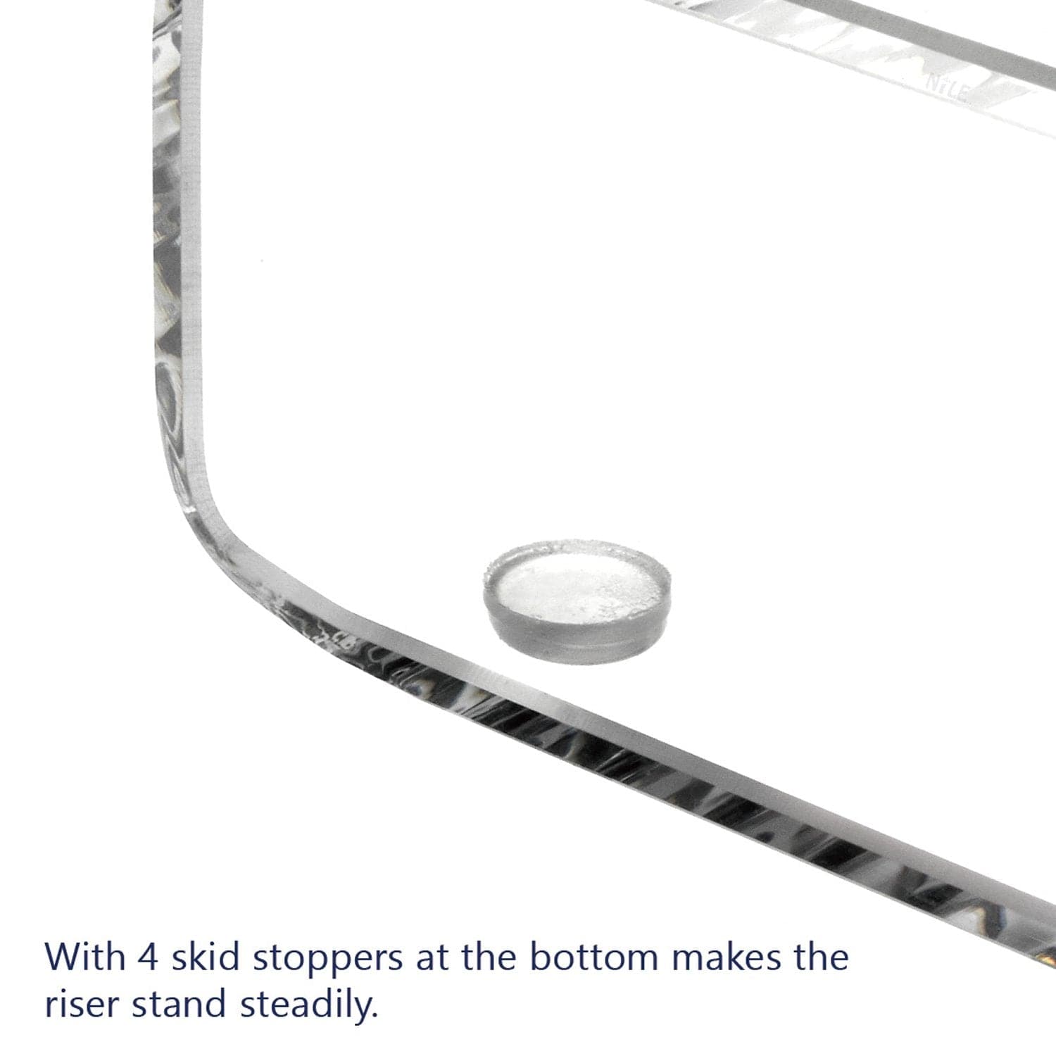 #SAT20110 Acrylic Monitor 3-Tier Storage Riser Stand for Desk & Countertop with 3 Compartments