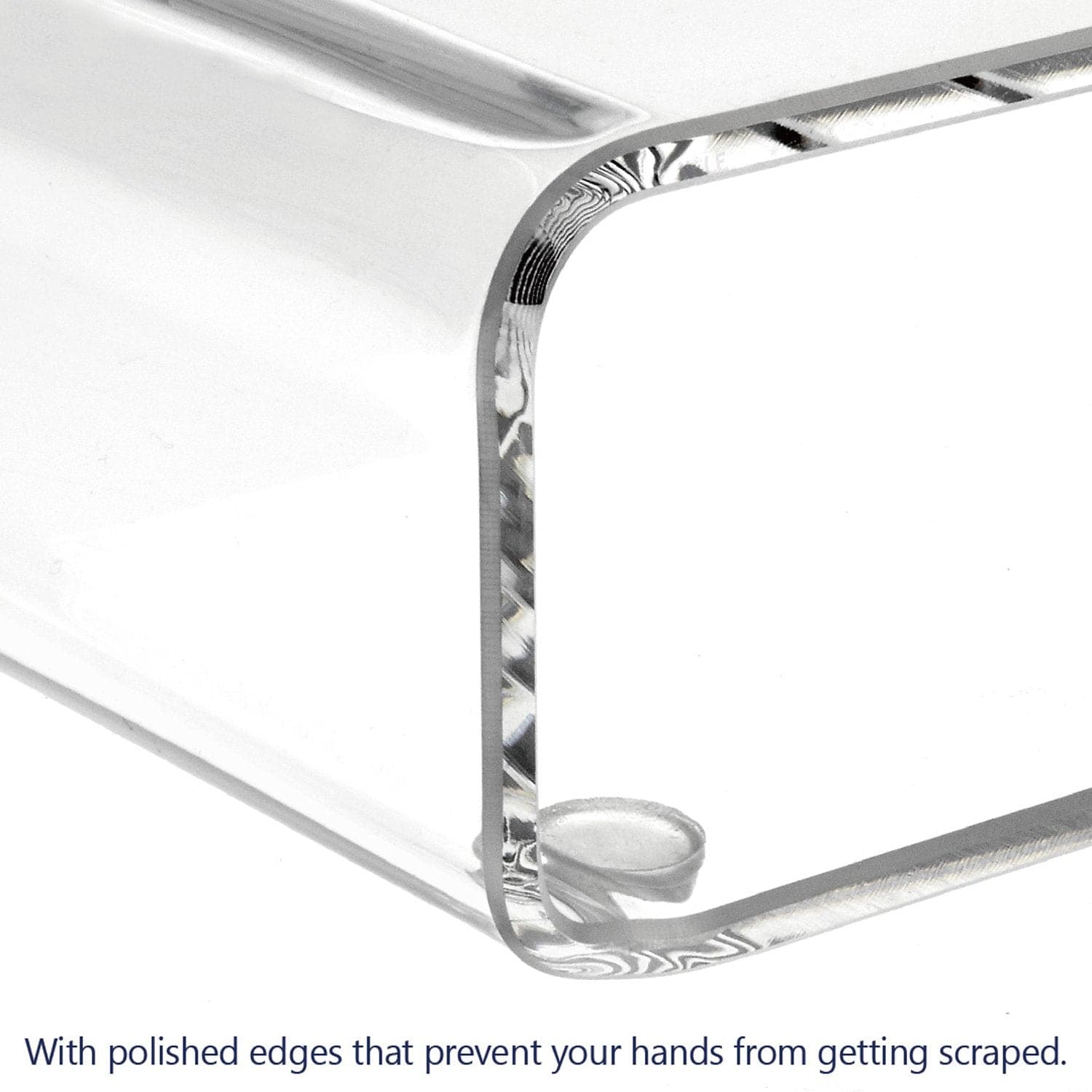 #SAT20110 Acrylic Monitor 3-Tier Storage Riser Stand for Desk & Countertop with 3 Compartments