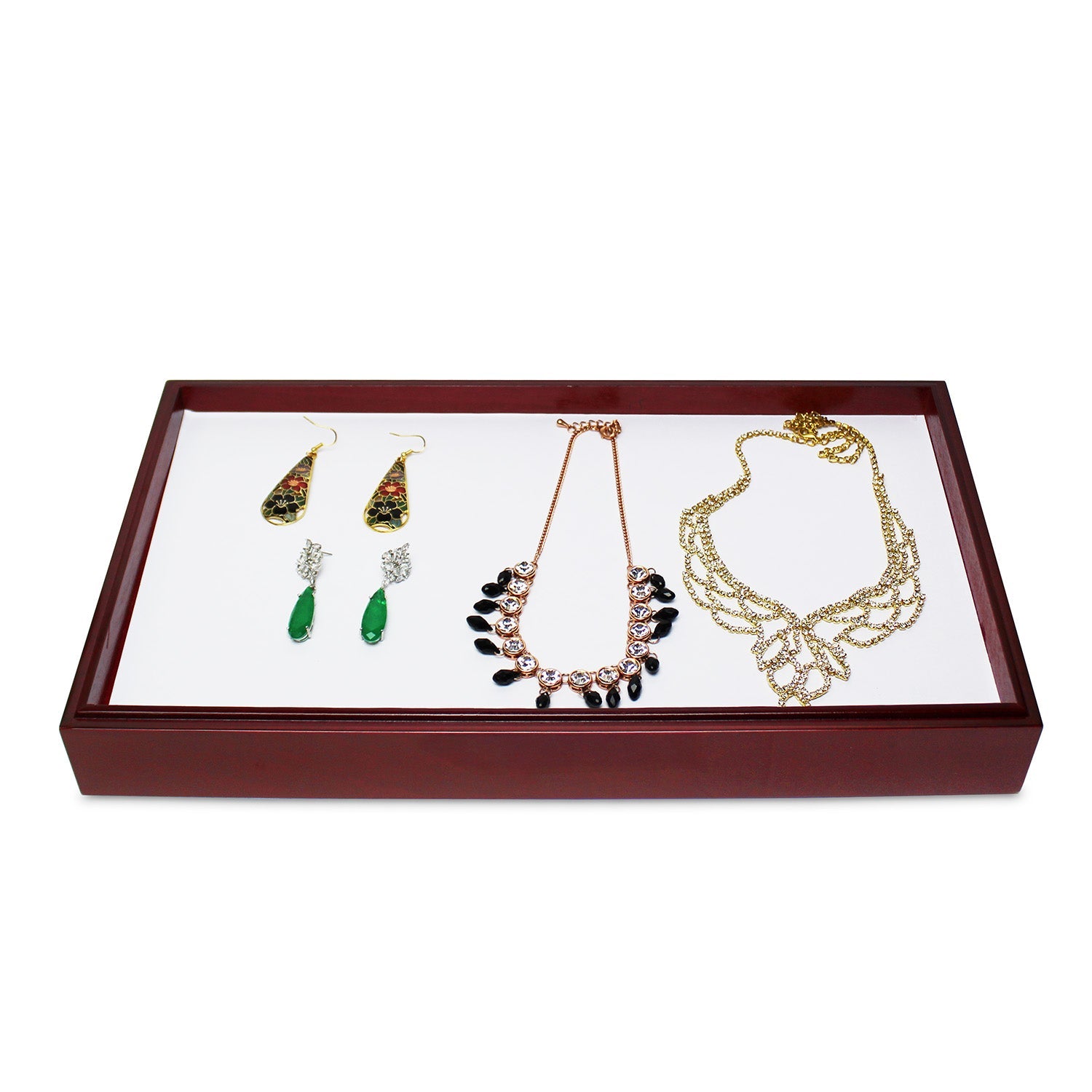 #TY-1129 Mahogany Jewelry Tray