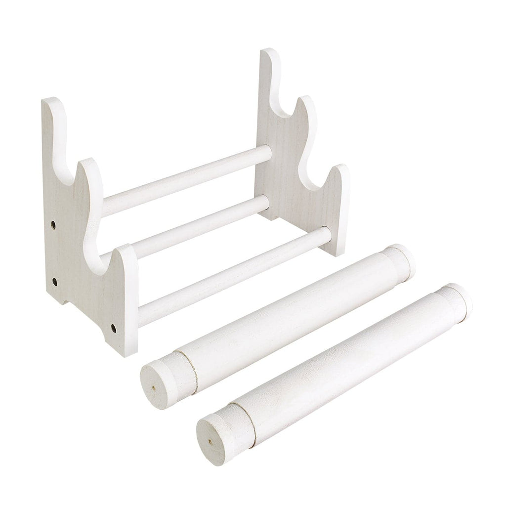 #WD3802 Wooden 2 Tier Bar Bracelet Bangle Jewelry Holder