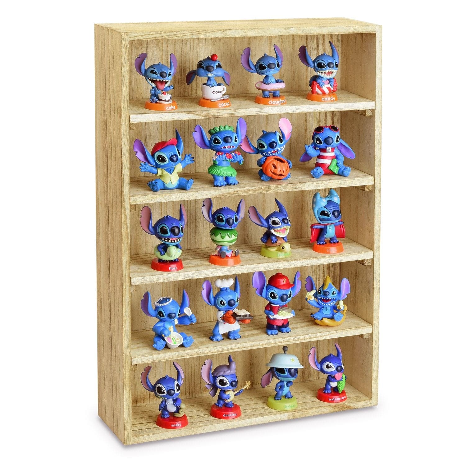 #WD5063 5-Shelf Wall-Mounted Freestanding Wooden display rack