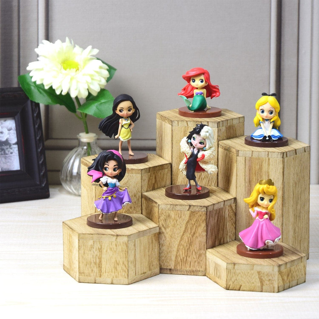 #WD513 Wooden 6 Pcs Hexagon Risers Display