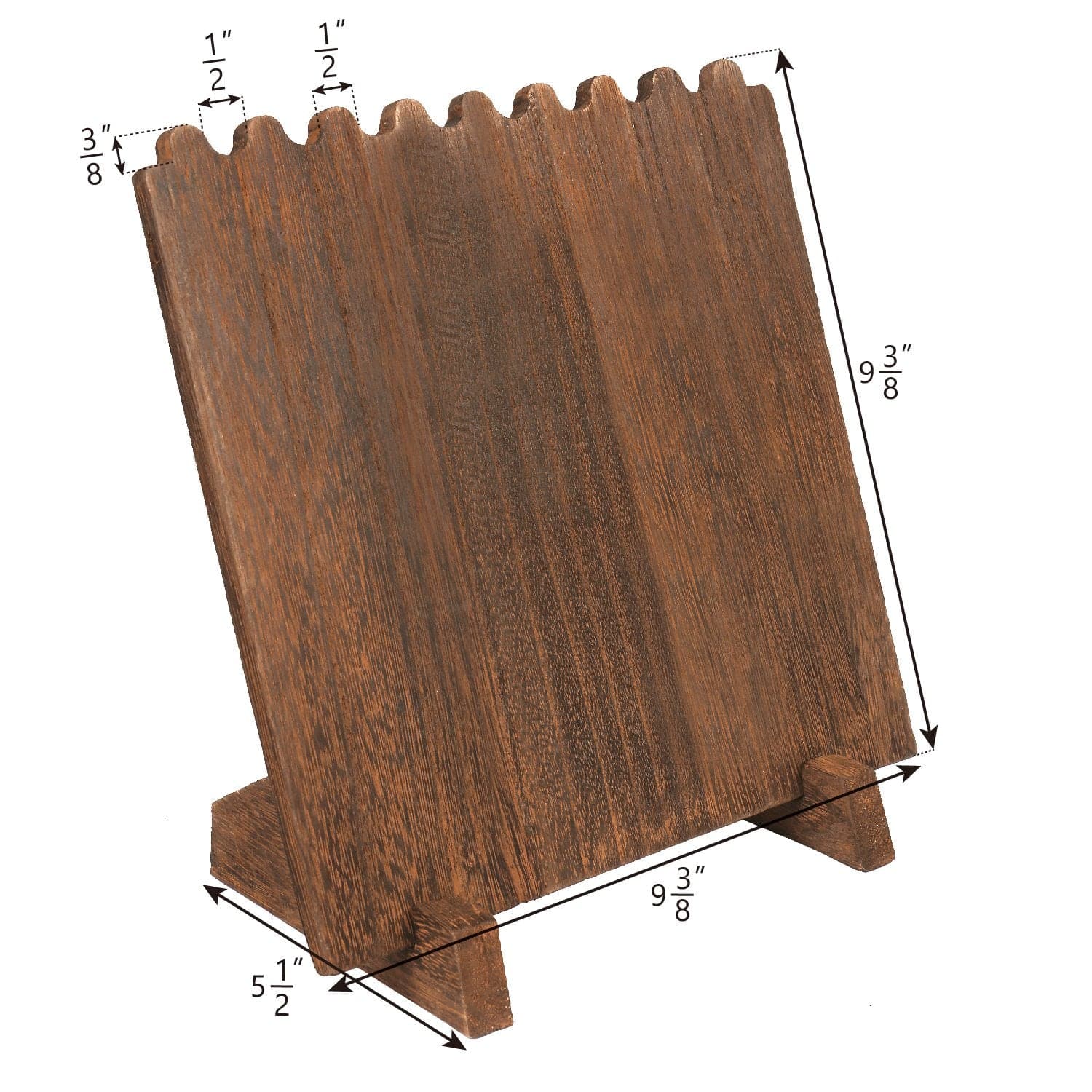 #WD609 Wooden Plank Necklace Jewelry Display Stand for 8 Necklaces