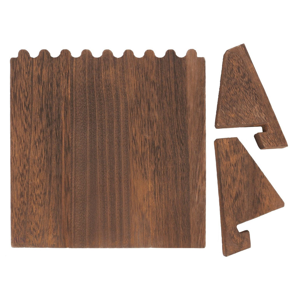 #WD609 Wooden Plank Necklace Jewelry Display Stand for 8 Necklaces