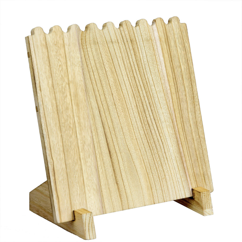 #WD609-OK Wooden Plank Necklace Jewelry Display Stand for 8 Necklaces