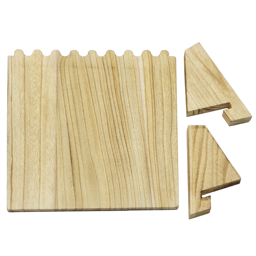 #WD609-OK Wooden Plank Necklace Jewelry Display Stand for 8 Necklaces