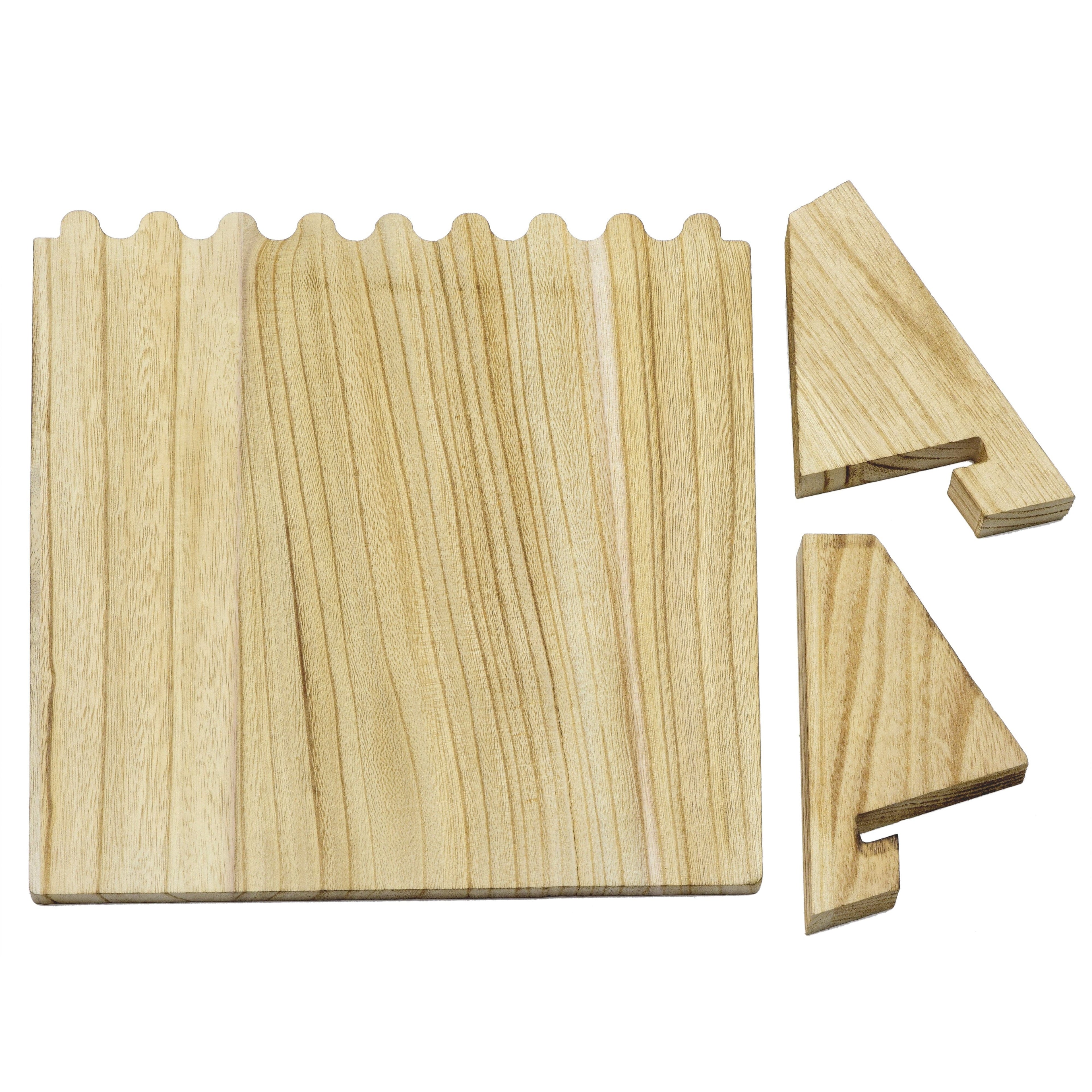 #WD609-OK Wooden Plank Necklace Jewelry Display Stand for 8 Necklaces