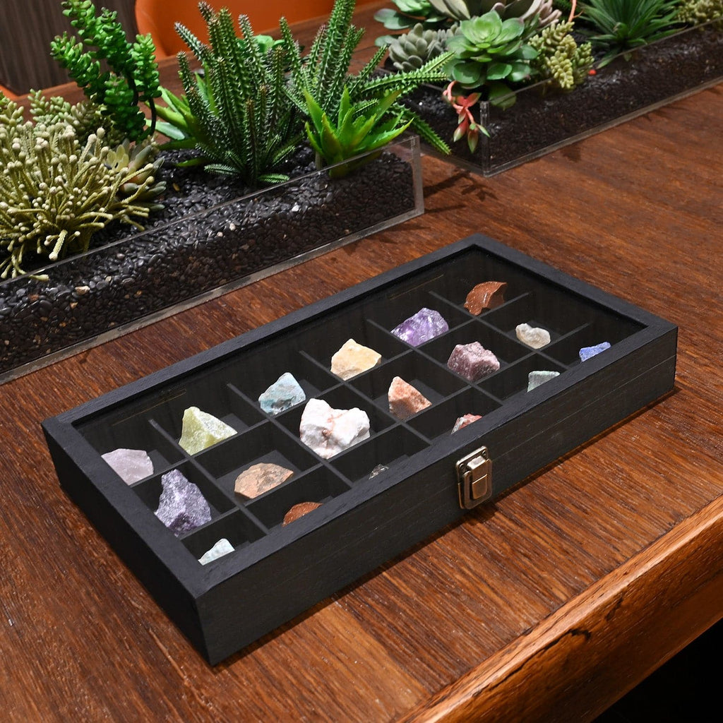 #WD63 18 Compartments Wooden Storage Case for Jewelry and Beads