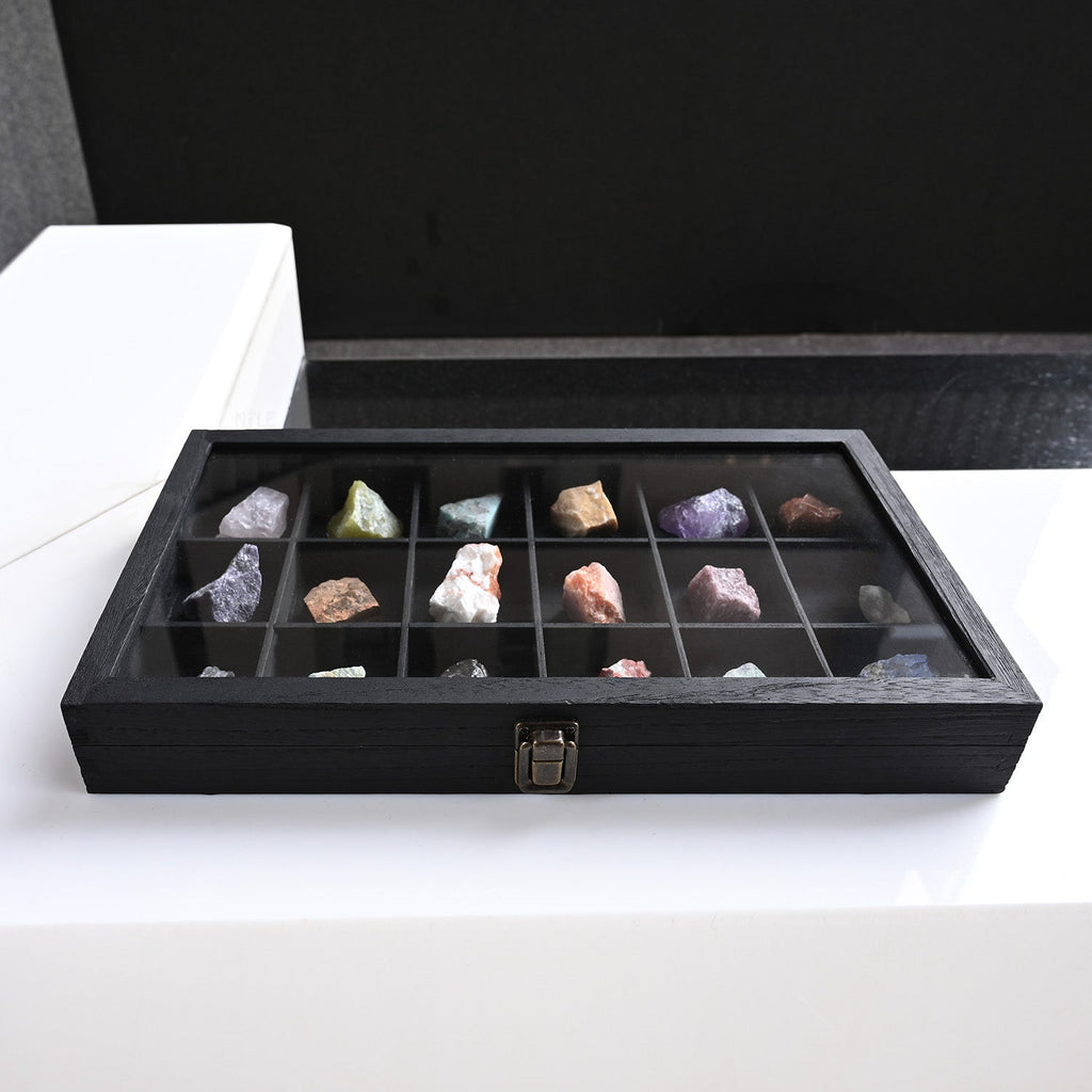 #WD63 18 Compartments Wooden Storage Case for Jewelry and Beads