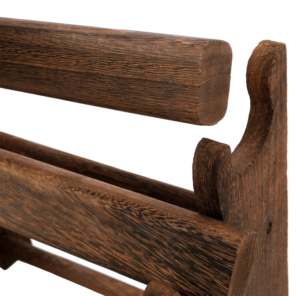 #WD7804BR Oval Shape Wooden 4 Tiered Jewelry Display