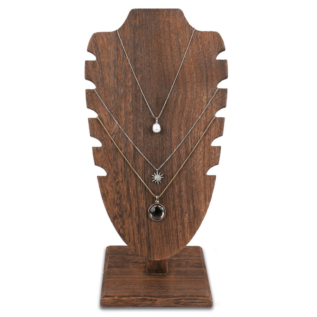 #WDN6371BR Freestanding Necklace Easel Display Stand Holder