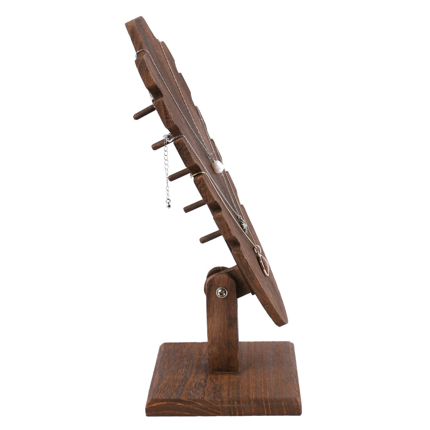 #WDN6371BR Freestanding Necklace Easel Display Stand Holder