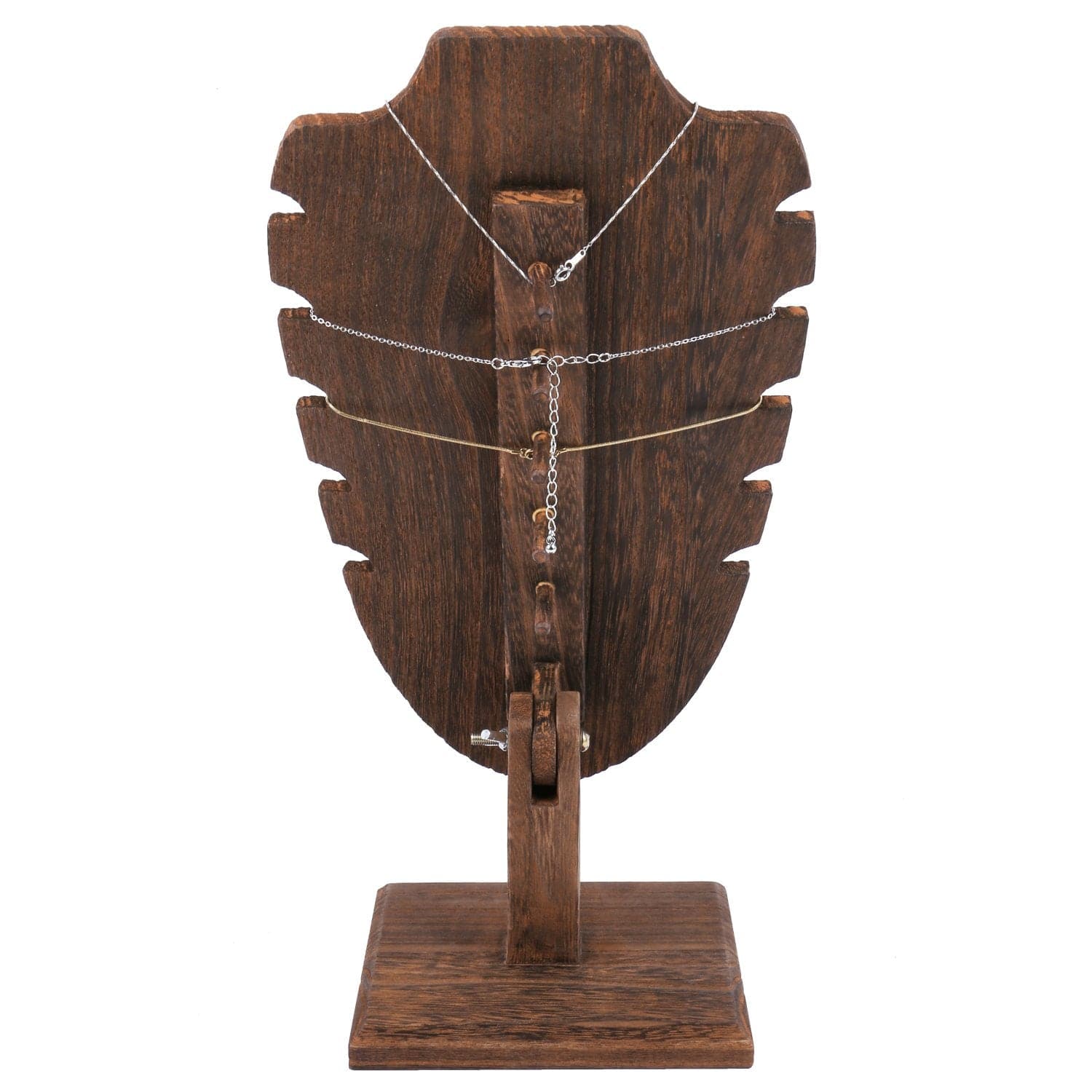 #WDN6371BR Freestanding Necklace Easel Display Stand Holder